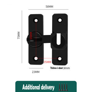 【Super Discount】90/180 Degree Flip Door Lock Security Small Door Latch