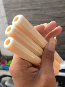 pipa gg asli lokal panjang 15cm segilapan blimbing bulat semilengkung bahan merah mulus asli