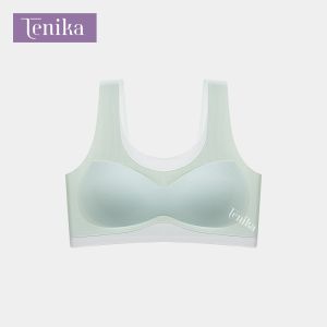 TENIKA ชุดชั้นในสำหรับเด็ก Seamless ไม่มีโครง เสื้อชั้นใน สไตล์เสื้อกั๊ก Kids Sports Bra 9-16 Years B-010