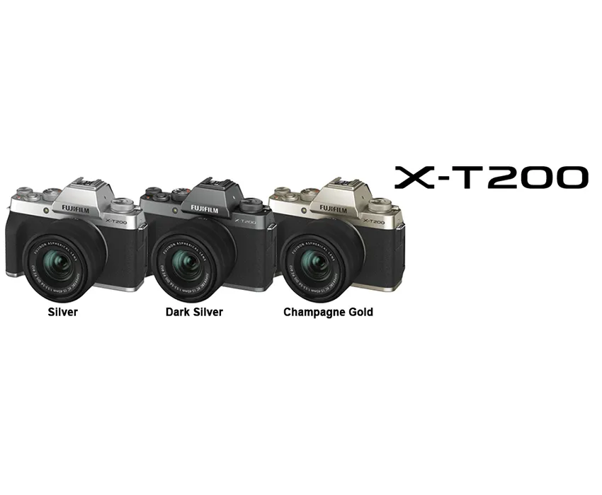 FUJIFILM X-T200 Digital Mirrorless Camera Fujinon XC 15-45mm f/3.5