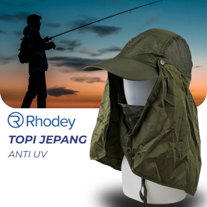 Rhodey Topi Jepang Mancing Anti UV Outdoor Fishing Hat Nylon MH011