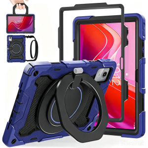 Kids 360°Rotating Stand Shoulder Strap Pen HolderHeavy Duty Shockproof Case for Lenovo Tab M11 2024K11 LTETab 10.1 2025Tab one 8.7 2025K9M10 plus 3rd Gen 10.6M9
