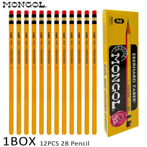 12pcs/box Professional Mongol Pencil #2(Medium) octagon Pencil painting pen