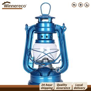 [Winnereco Flagship Mall]โคมไฟน้ำมันก๊าดกลางแจ้ง - โคมไฟโลหะสไตล์เฮอริเคนสำหรับการตั้งแคมป์และการเดินป่า