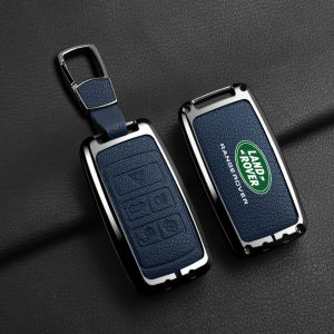 Hợp kim kẽm chìa khóa xe thông minh trường hợp bìa da dê da thật nút Vỏ bảo vệ phụ kiện buộc giữ cho Land Rover Range Rover Sport Discovery Defender velar Evoque 2023 2024