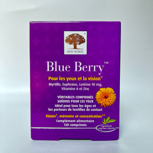 Viên Uống Bổ Mắt Thị Lực Trí Nhớ New Nordic Blue Berry - giúp duy trì thị lực tốt và các quá trình nhận thức của não chịu trách nhiệm về trí nhớ và sự tập trung.