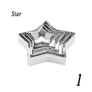LINSBAYWU Fried Egg Cookies Pastry HeartandStar Shape Fondant Tools Cutter Baking Mold Cooking Tools Biscuit Moulds Cookie Cutter