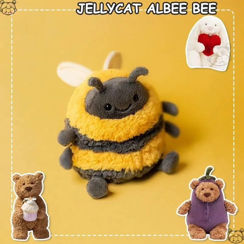 Jellycat Albee Bee Stuffed Animal Cute Bee Plushie Cute Stuffed