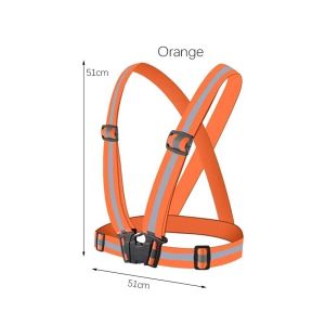 Rompi safety V Karet Safety Vest Elastis Scotligh Motor reflective Rompi V Proyek Guard Bangunan Elastic Belt