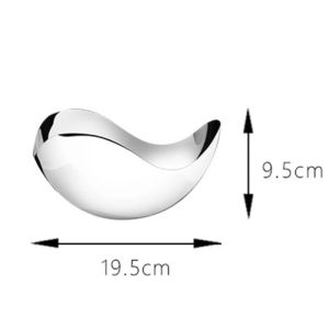 Sacesr Stainless Steel Fruit Bowl Luxury Large Nuts Food Plate Living Room Kitchen Fruit Bowls Simple Nordic Petal Tray Home Decoration 4Y1Z7