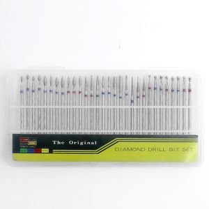 30PCS 2.35MM Russian Cuticle Care Diamond Bits Set Electric Manicure Nail Diamond Drill Bit