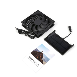 พัดลมระบายความร้อนพลังงานแสงอาทิตย์3W สำหรับบ้านสุนัขไก่