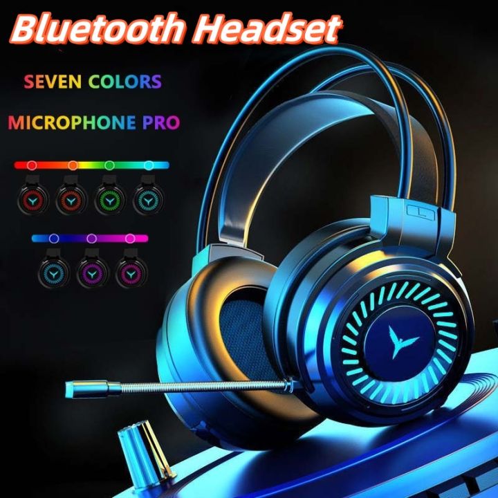 Gaming Headphones LED Wired Headset Noise Canceling With Microphone For
