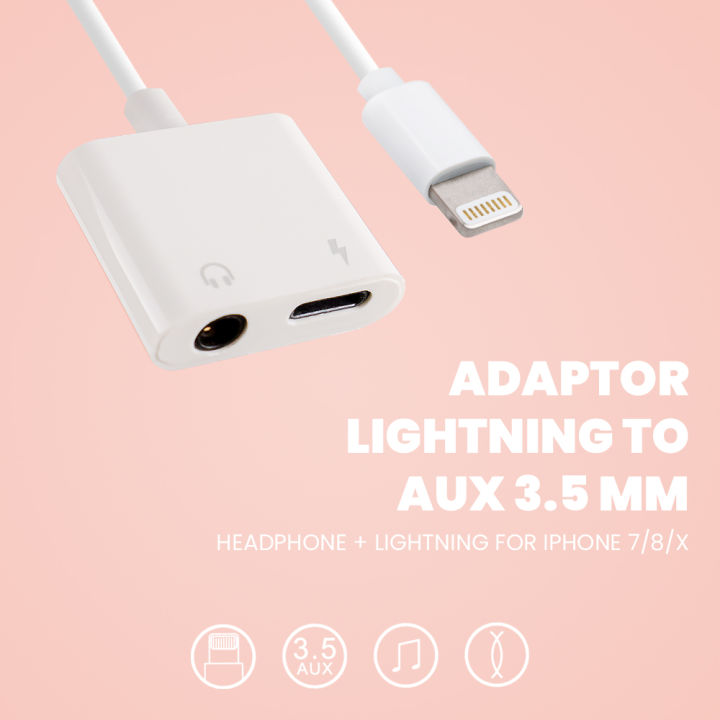 Adaptor Lightning to AUX mm Headphone Lightning for iPhone