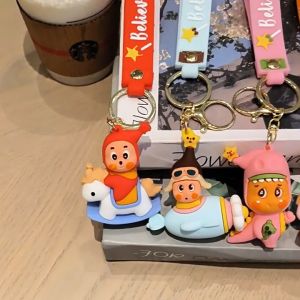 🔥IN STOCK🔥 Twinkle Twinkle Keychain with Strap  PVC Kawaii Character Bag Charm  Durable Key Ring