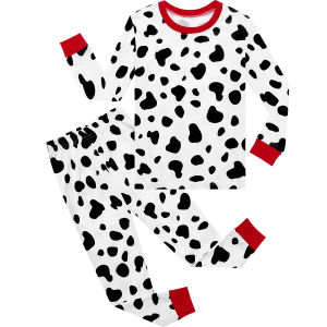 Cotton pajamas for Kids Long Sleeve for Baby Boy Halloween Costume Girls Stripe Dalmatian Birthday Theme Party Clothes Orange Photo Shoot Sets