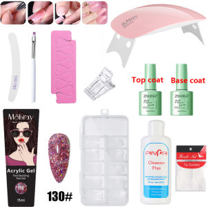 MS.W Poly Gel Nail Extension Set 11PCS/SET Crystal Builder Nail Extension Set