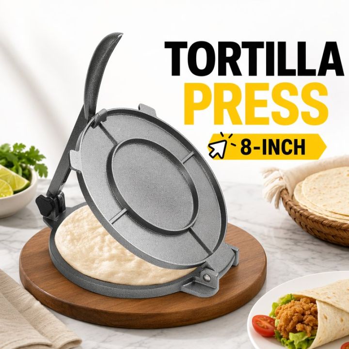 Kitchen Things Roti Maker Vixplorn Aluminum Tortilla Press Dough Maker Flatbread Pita Roti ...
