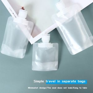 Transparent Lotion Dispenser Bag Travel Leakproof Storage Container Reusable Cosmetic Storage