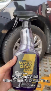 eng "WaxOne Gold Ultra Shine & Black Tire เคลือบยางเงาดำ