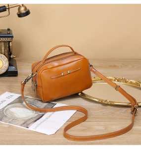 FERDILASS Tas Selempang Wanita Kulit Asli/ Tas Bahu Persegi Kecil