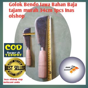 GOLOK BENDO JAWA CINCANG BAHAN BAJA TAJAM MURAH 1PCS