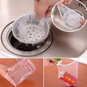 Set 100 túi lọc rác bồn rửa chén bát túi lọc tiện lợi co giãn phù hợp với mọi bồn hiện nay