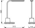 Philips DSK214 Bucket LED 7W Desk Lamp 40K - USB. 
