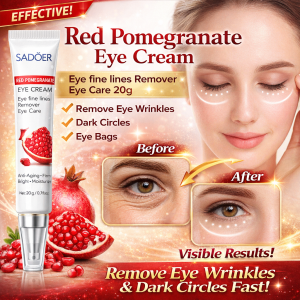 Red Pomegranate Eye Cream Brighten And Revitalize Under Eye Anti-Wrinkle Puffiness Remover Dark Circle Eye Care Essence