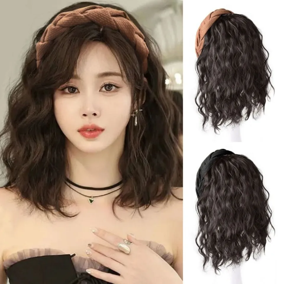BIANPU Korean Style Synthetic Headband Wigs Hairpieces Hair Hoop