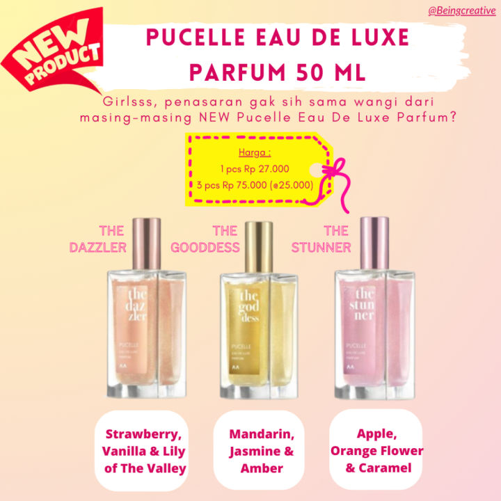 Pucelle Eau De Luxe Parfum The Goddess 50ml Lazada Indonesia