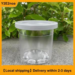【Local shipping】 Ice Cream Pints Cup For Ninja Creamie Ice Cream Maker Cups Reusable Can Store Ice Cream Pints Containers With Sealing