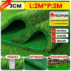 Artificial Grass Turf 3mm Thickness 2m x 25m Synthetic Lawn Carpet Real Touch Fake Grass Garden Outdoor Indoor Decoration