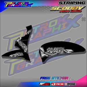 STRIPING VARIASI LIST MOTOR SCOOPY NEW 2021 / STICKER VARIASI HONDA SCOOPY NEW 2021