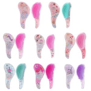 Lược chải tóc gỡ rối trẻ em Lược gỡ rối lông mềm nhẹ nhàng loại bỏ nút tangles cho Kid người lớn xoăn tóc dày