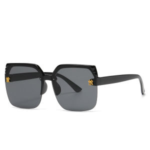 【Pharaoh🎀COD】Kacamata bingkai persegi yang modis menggunakan warna gradien gaya kacamata hitam besar bingkai besar