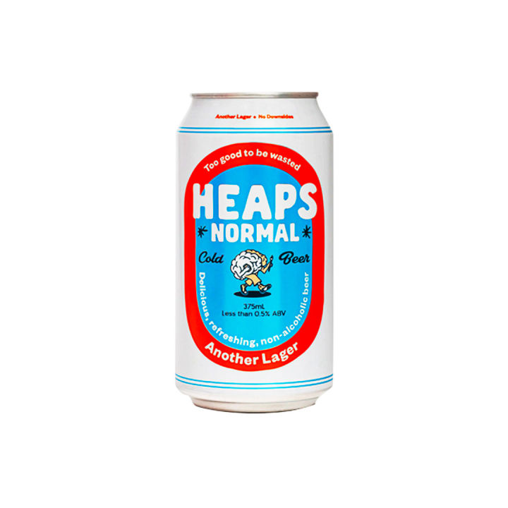 Heaps Normal Another Lager Nonalcoholic Beer (4 cans x 355ml) Lazada