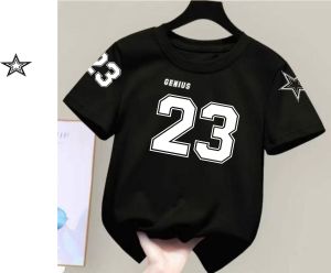 Kaos Anak Laki Laki Baseball Style Cotton Combed Sablon Nomor 23