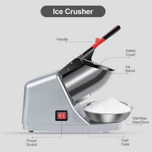 Multifunctional Double Blades Ice Crusher Electric Snow Ice Maker 220V Shaver Chopper Block Breaking Machine