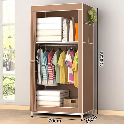 Plardin Simple Fashion Zipper Wardrobe Multipurpose Durable Cloth Wardrobe Rack Storage Closet Cabinet Homes