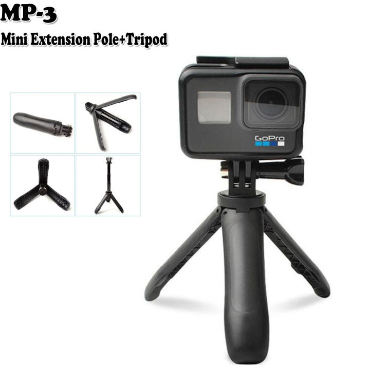 MP-3 Mini Selfie Stick Tripod Extendable Monopod Mount SHORTY for GoPro  Hero 7-6-5-4-3- Lazada PH