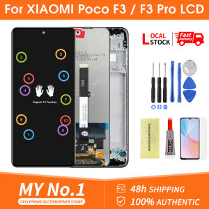 For POCO X3/ POCO X3 NFC/ POCO X3 PRO/ REDMI NOTE 9 PRO 5G/ MI 10T LITE TFT LCD Display Screen + Touch Screen Digitizer Assembly Replacement Part with Frame