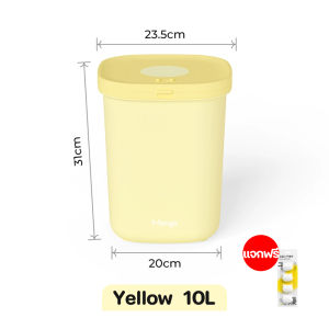 Winky Wink Mango กล่องอาหารสัตว์เลี้ยง 10L กล่องเก็บอาหารสุญญากาศ กล่องใส่อาหารแมว เก็บอาหารสุนัขและแมว แถมก้อนกันชื้น ปิดสนิท กันความชื้น ทนนาน