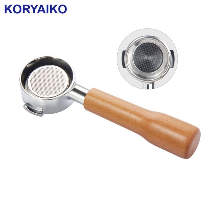 Ovo Sell Well Koryaiko Mm Espresso Coffee Machine Naked Portafilter Stainless Steel Wood