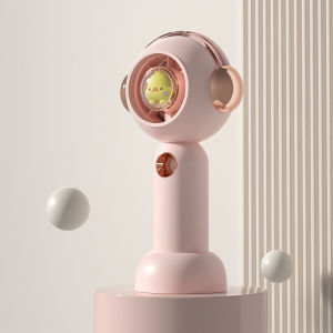 Cute Mini Portable Water Spray Handheld Fan Outdoor USB Rechargeable Strong Wind Standing Hand Fan Cool Light Air Cooling Cooler Wireless Small Fan