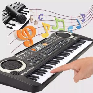 Đàn Piano điện tử Keyboard 61 Phím Kèm Mic+sạc cho bé.