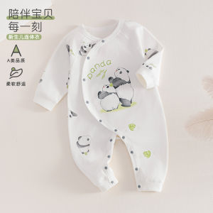 Newborn baby romper made of pure cotton a Romper-style baby seamless long-sleeve clothing for infants and toddlers autumn wear for children