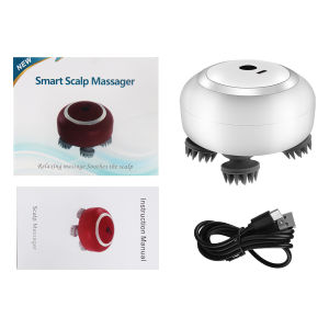 DECINIEE Electric Head Massager Red Light Mini Head Massage Device Rechargeable Scalp Massager for Head Hair Growth