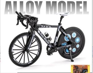 Mini Alloy Finger Mountain Bike Home Decoration Crafts 1:8 Die-cast Road Bike Model for Children Boys & Girls