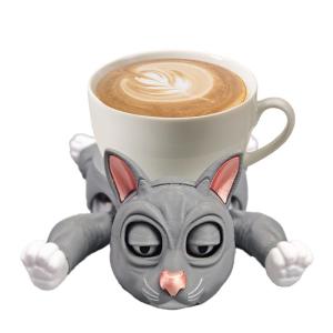 Vui Mèo Coaster trang trí để bàn Cách Điện Mat tấm cách nhiệt cốc cà phê Chủ Cho Nhà Và Văn Phòng